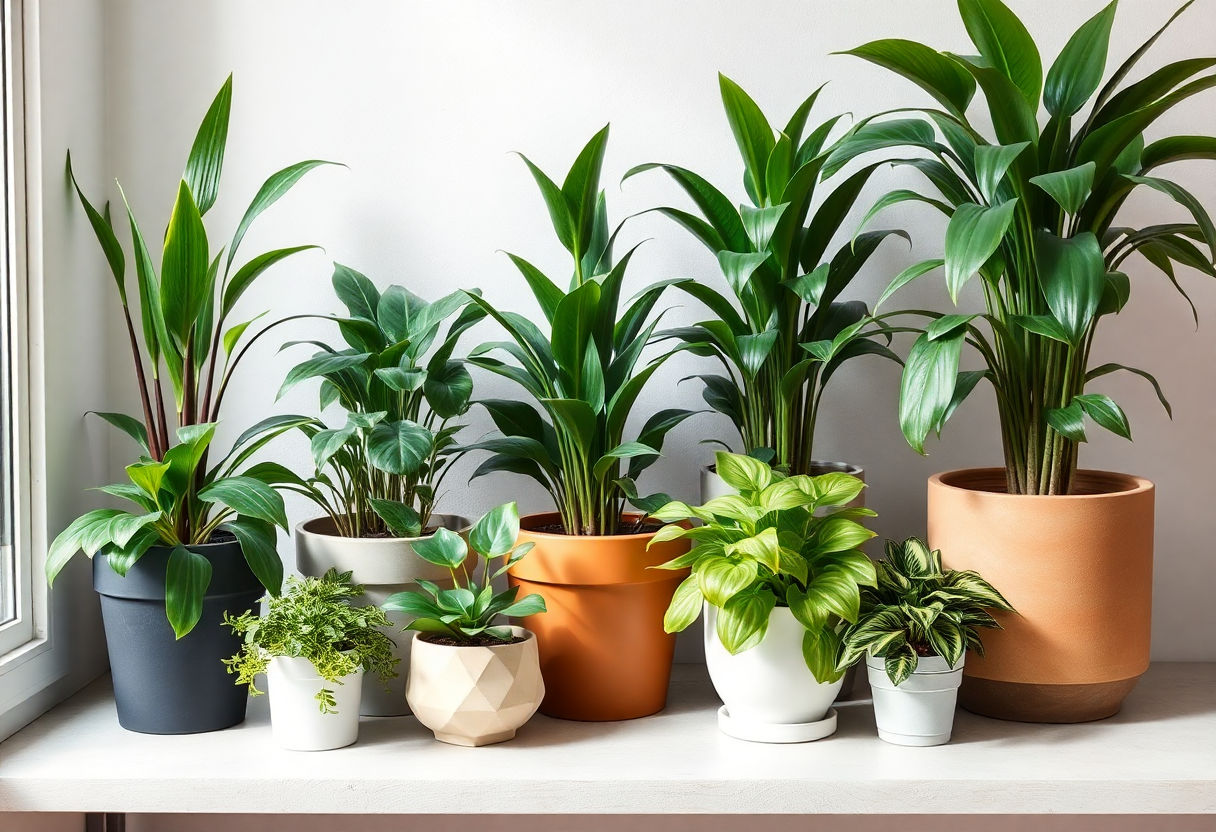 Elección de plantas de interior.
