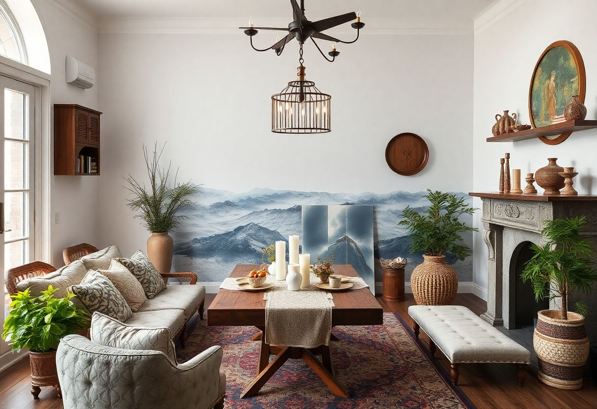 Turkey decor blended with home style