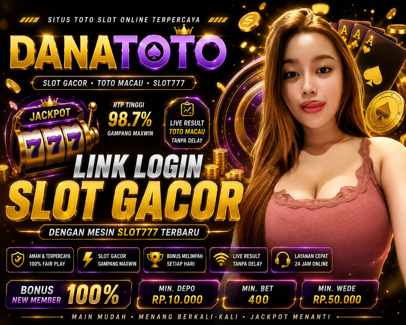 DANATOTO: Link Situs Toto Slot 4D Online Gacor Maxwin Resmi Bonus Terbesar Hari Ini
