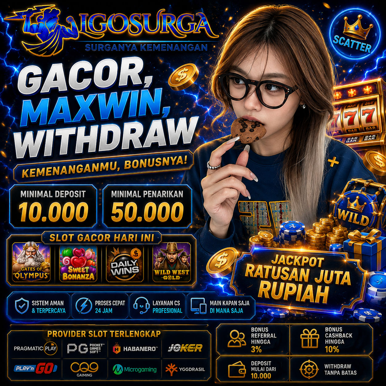 Galeri foto LGOSURGA: Surga Situs Slot Gacor Auto Maxwin Setiap Hari Link Slot777 Terpercaya di Jakarta
