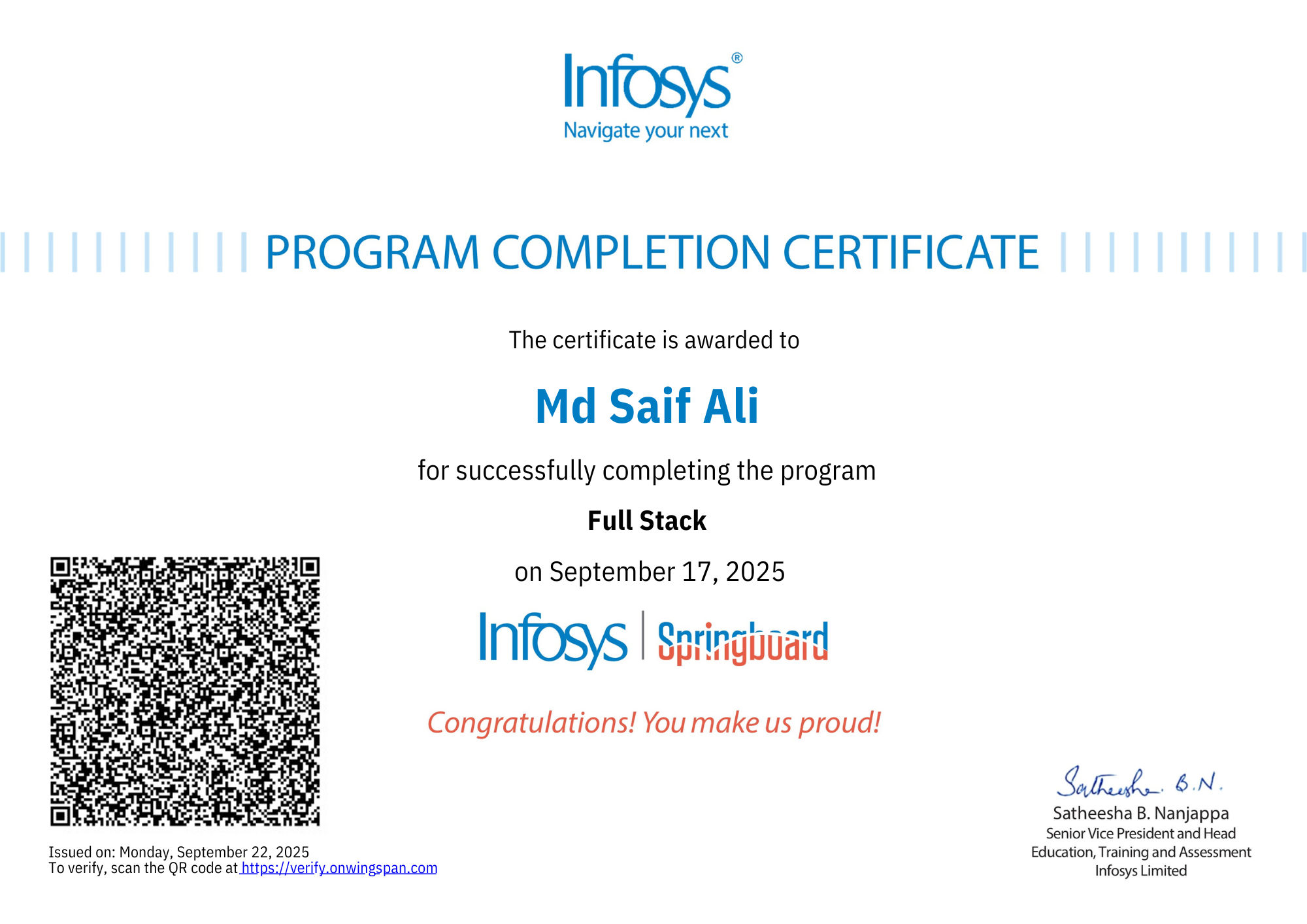 Certificate 1