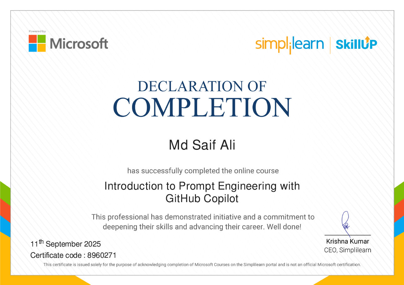 Certificate 1