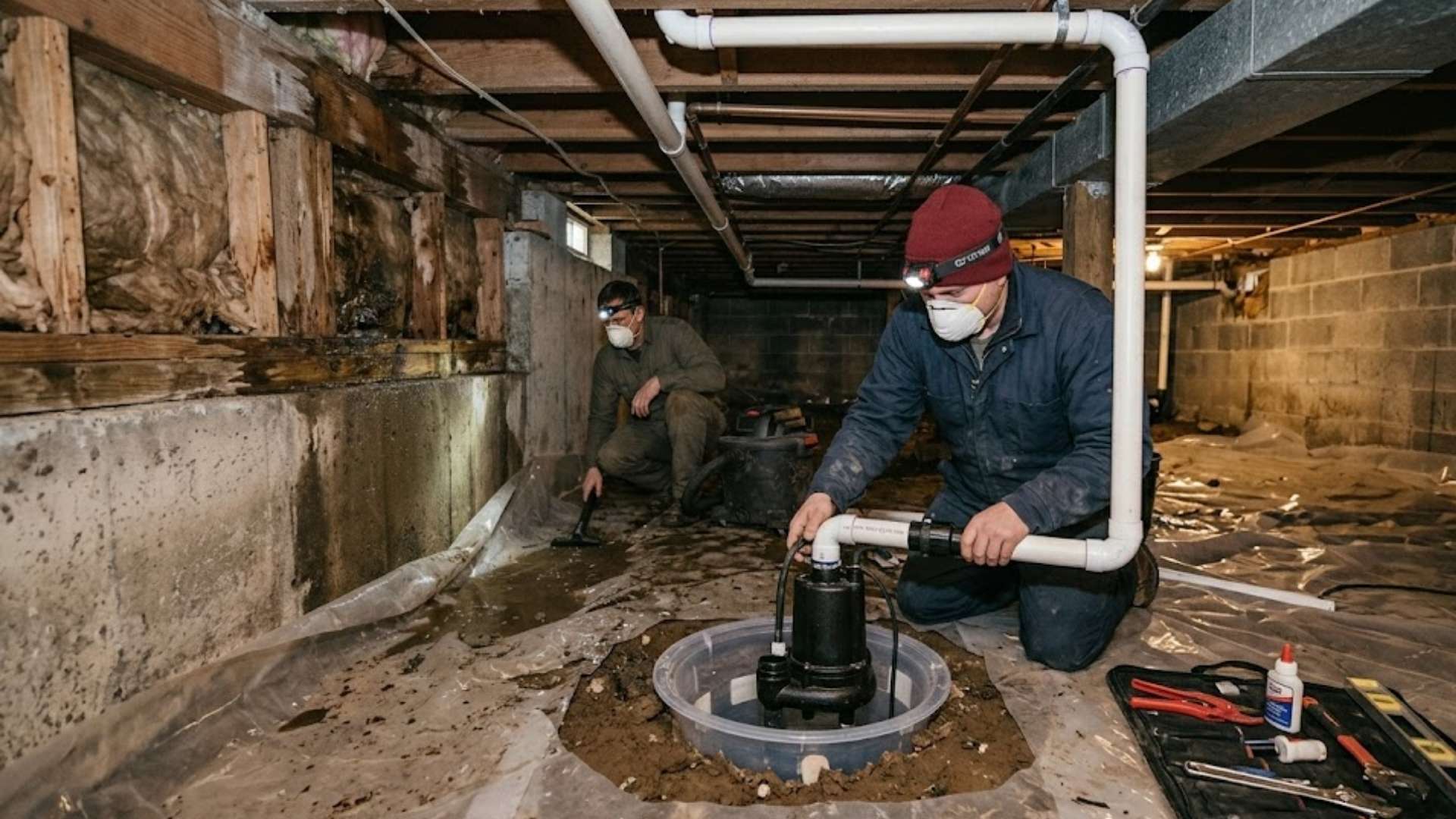 Crawl Space Smells Musty After Rain Leak in Posey, CA