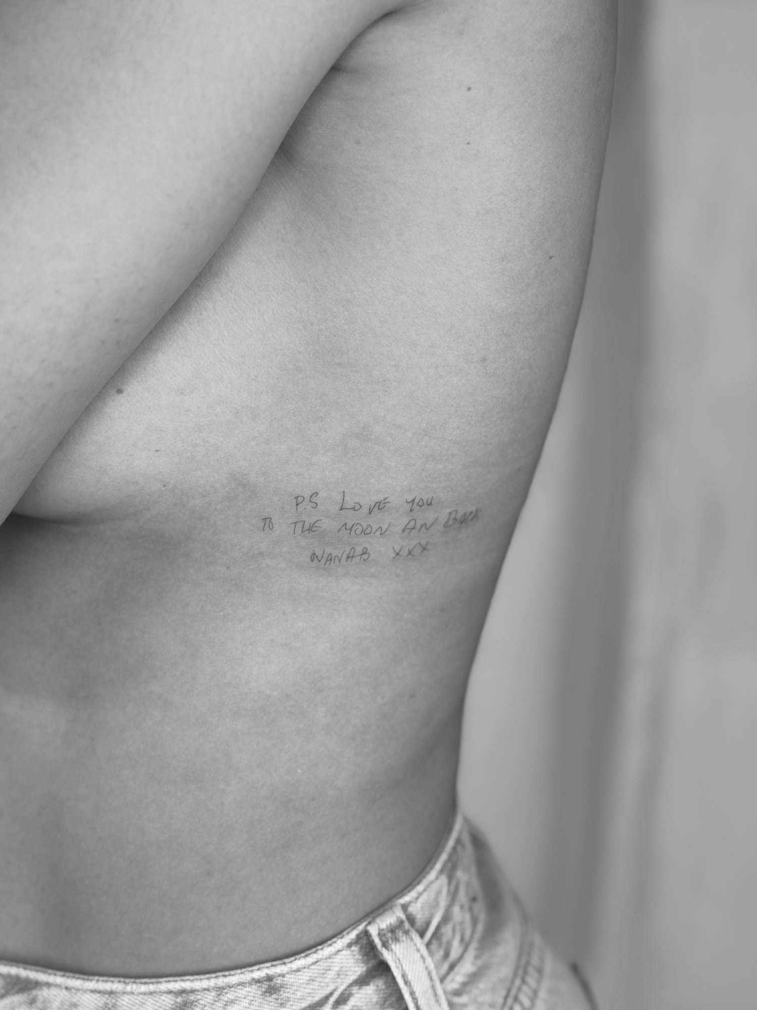 Fine line tattoo
