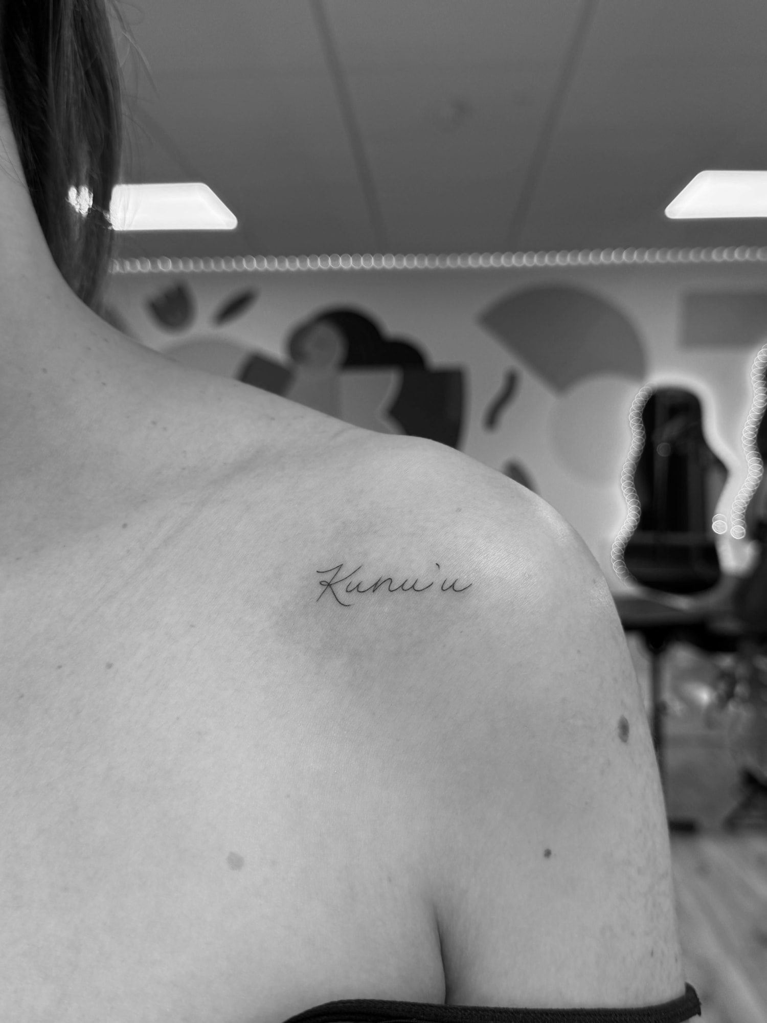 Fine line tattoo