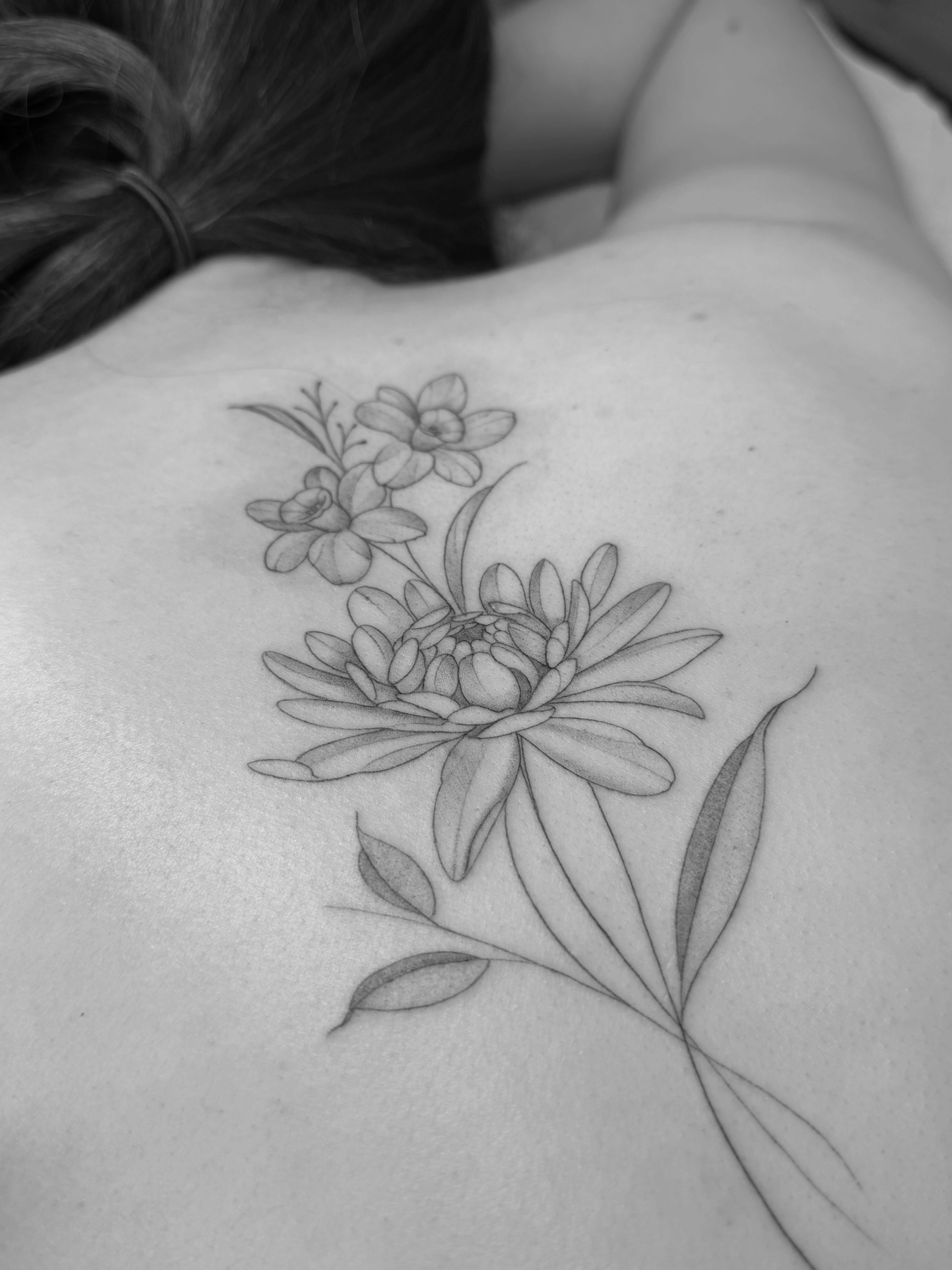 Floral tattoo
