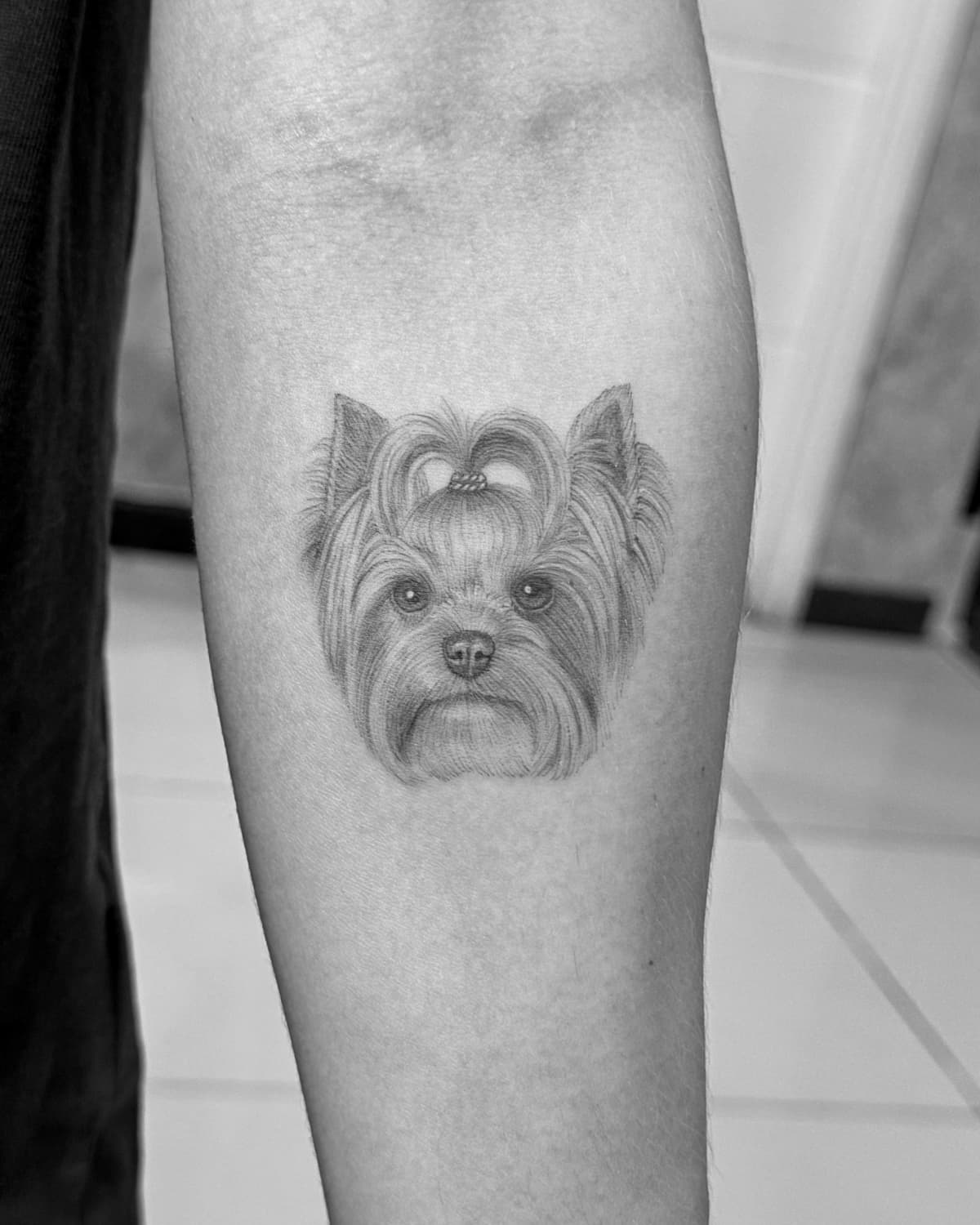 Pet portrait tattoo