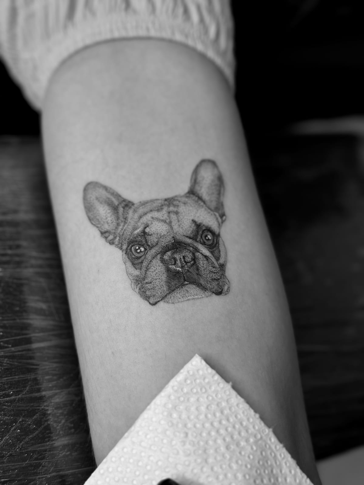 Pet portrait tattoo