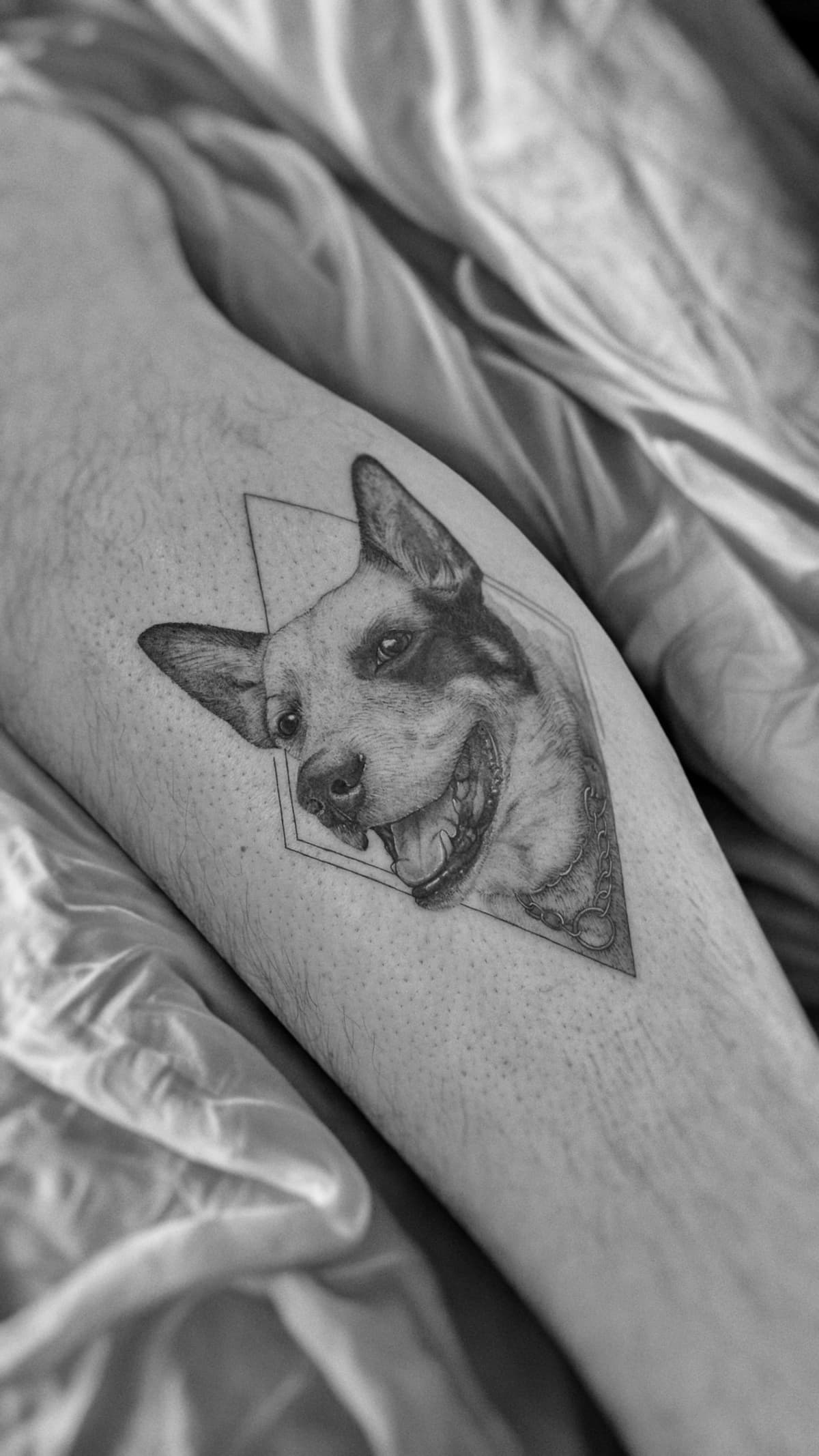 Pet portrait tattoo