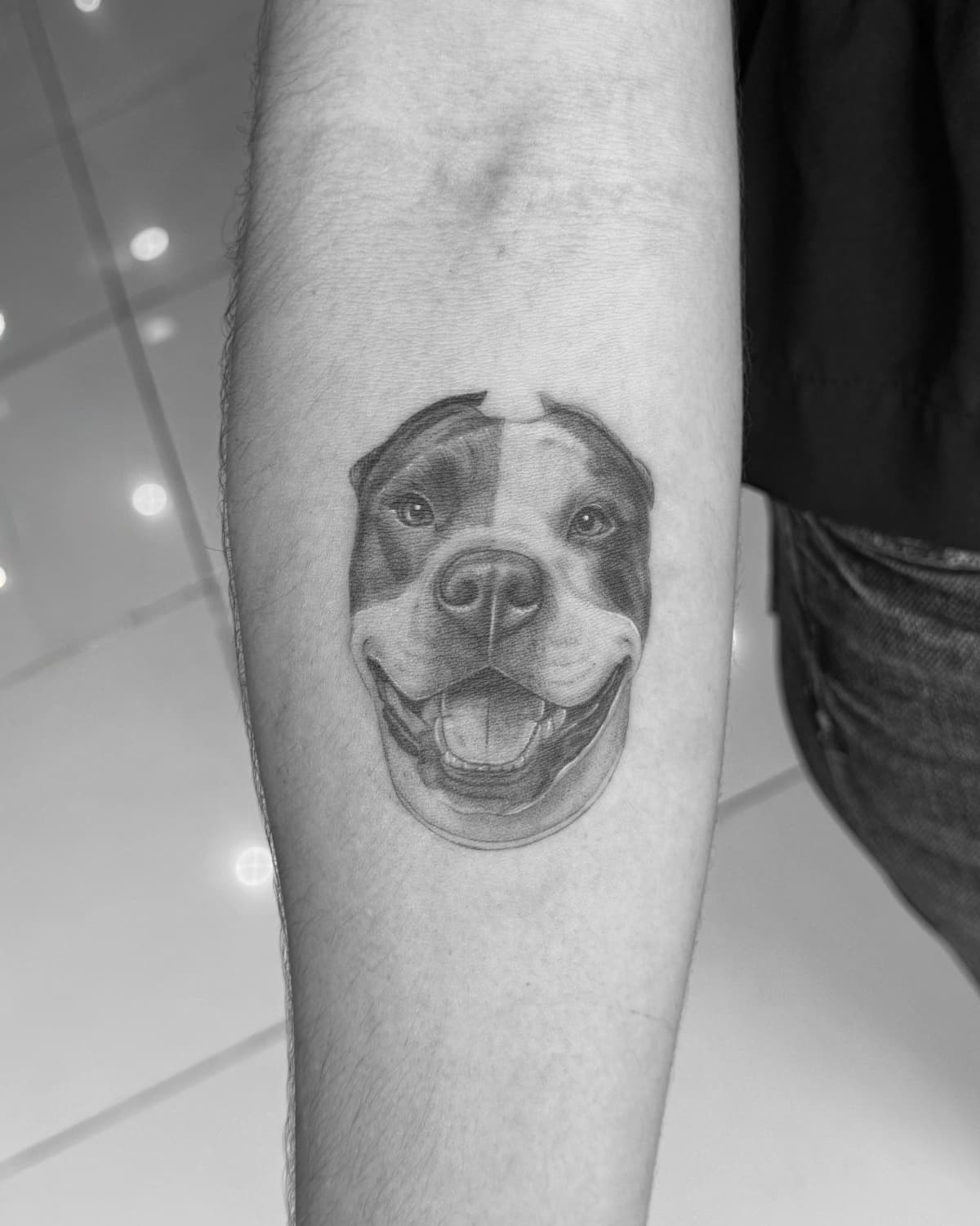 Pet portrait tattoo