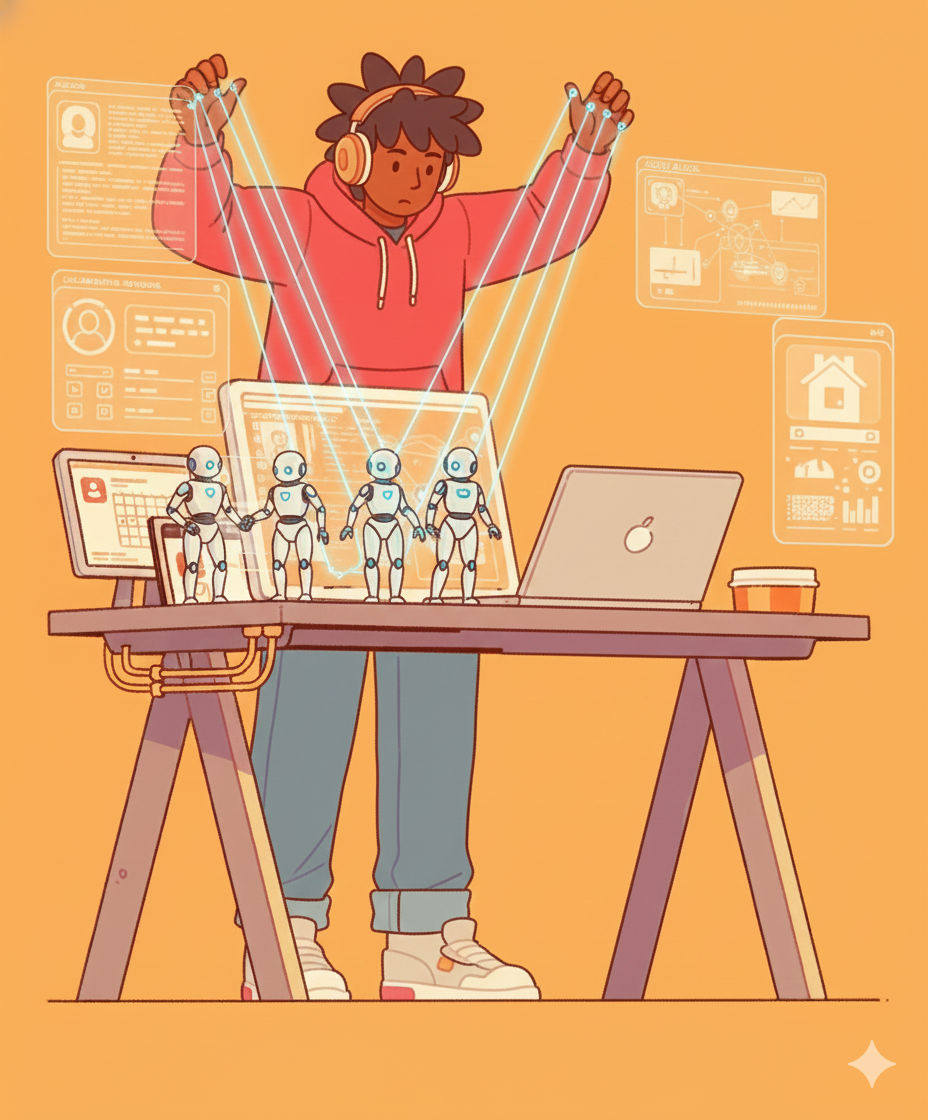 APIs vs MCPs Illustration in 4D Cartoon Style