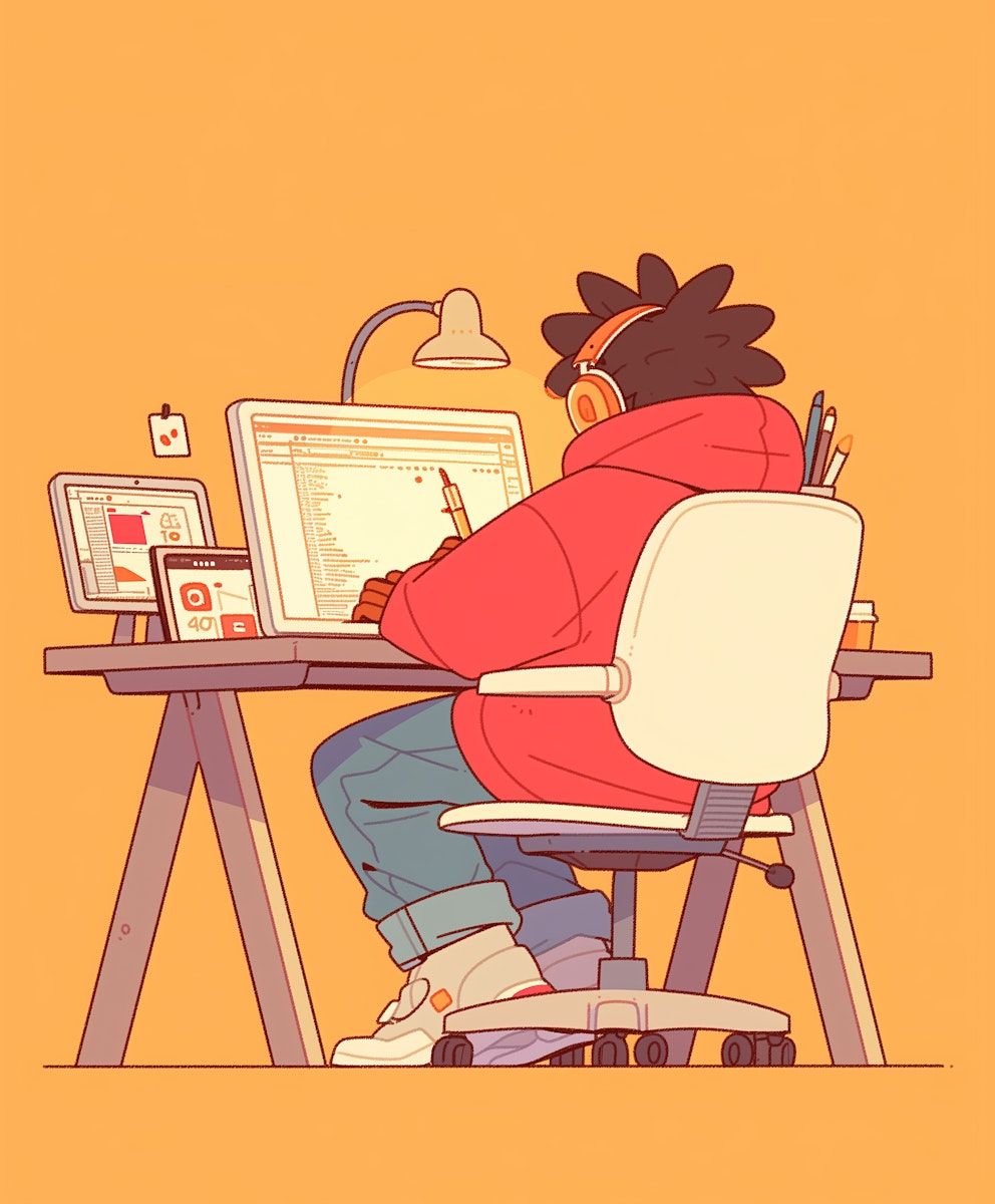 APIs vs MCPs Illustration in 4D Cartoon Style