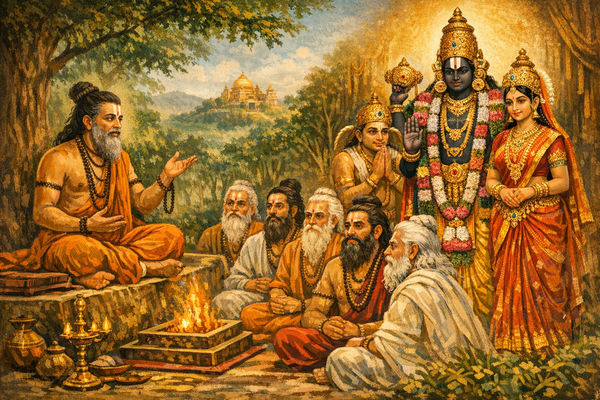 Sri Sootha Maharshi tells Sownaka & other Sages the story of Sri Venkateswara Swami & his Mahatyam