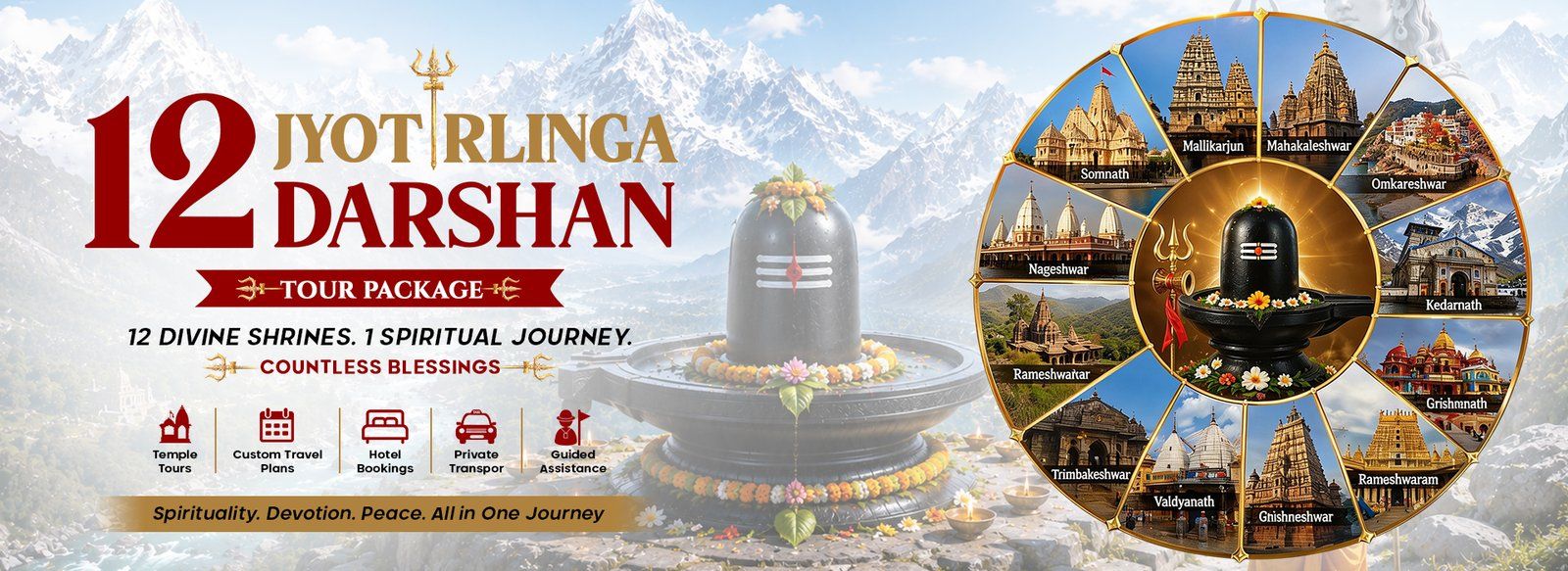 12 Jyotirlinga Darshan Tour Package