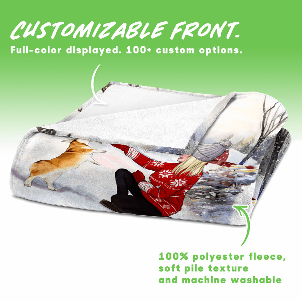 Blanket - Couple Kiss - Personalized Blanket_2
