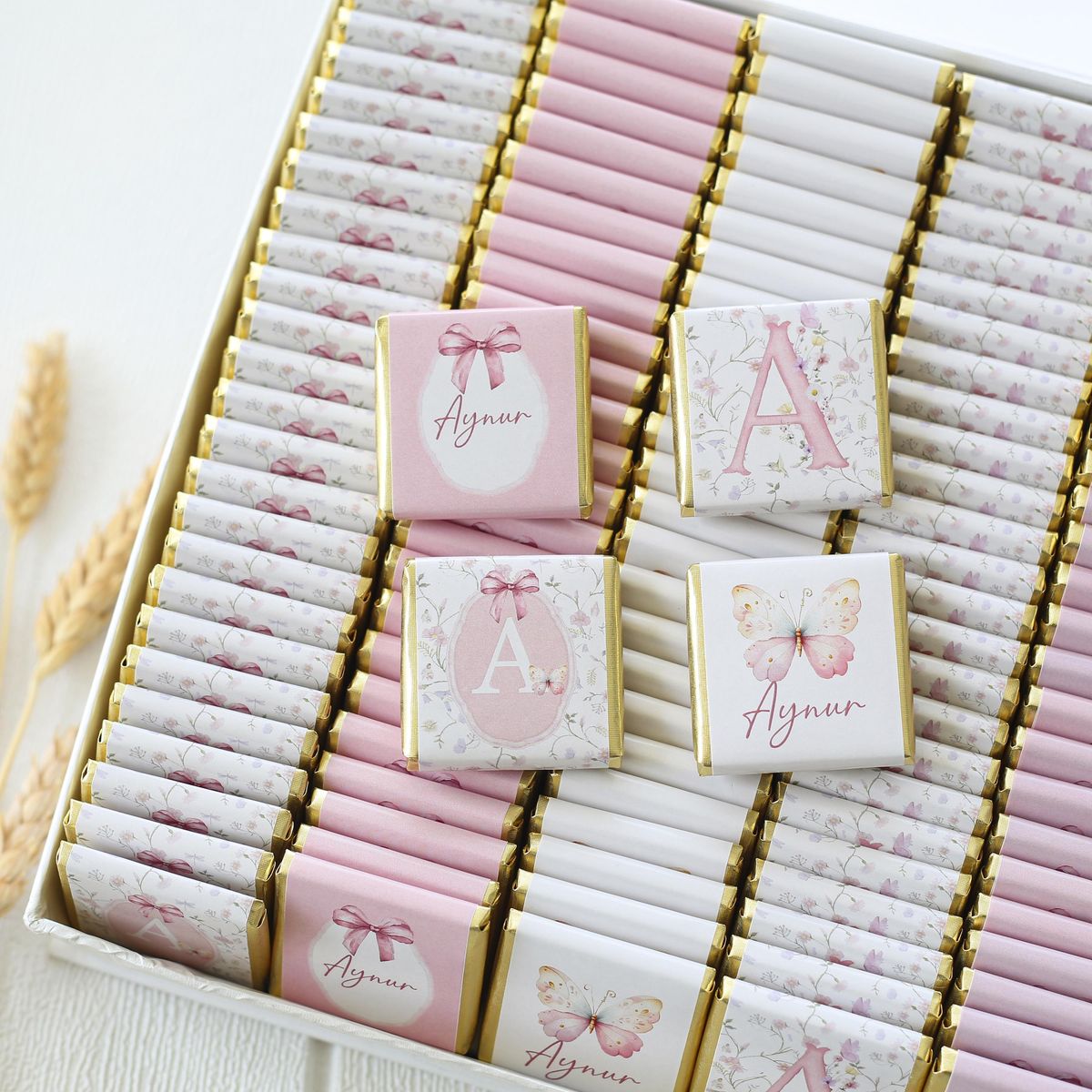 Party Favors - 50 Pcs Personalised Baby Shower Chocolate, Newborn Baby Chocolate, Custom Chocolate Favors, Sweet16, Baptism Chocolate, Baby Shower Gift - Personalized Etsy Final_2