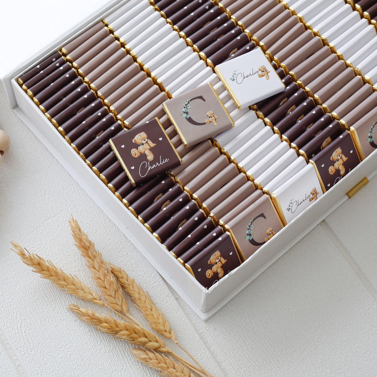 Party Favors - 50 Pcs Personalised Baby Shower Chocolate, Newborn Baby Chocolate, Custom Chocolate Favors, Sweet16, Baptism Chocolate, Baby Shower Gift - Personalized Etsy Final_5