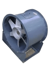 Ventilating Fan for Fumes, Smoke, Moist or dusty + RPM 1400, 25kW, 4370mc/h Range -20°C/+40°C Axial Type Ø400mm