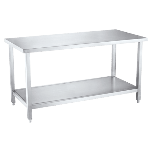 Stainless Steel Work Top with 40mm Square Tube Legs (1100 x 600 x 860 mm)
