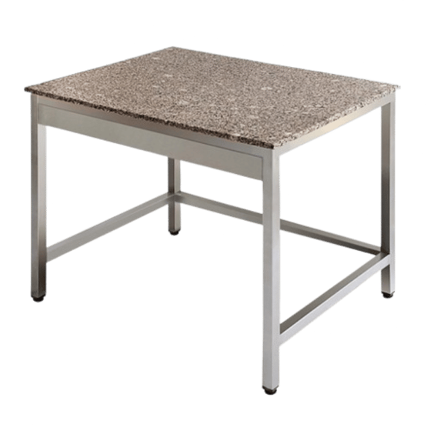 Granite Table 20mm Marble Top with 4(38mm) Round Tube Legs + Under shelf