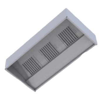 Stainless Steel Wall Type Box Shaped Hood 1800x1100x500mm