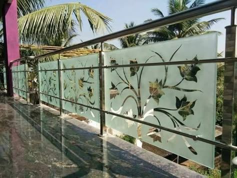 Stainless Steel Railings with glass panels(price per meter)
