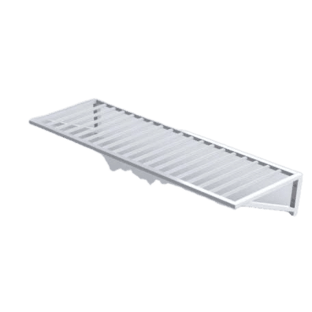 Stainless Steel Tubular Wall Shelf 1200x250mm