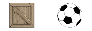 Box and ball sprites