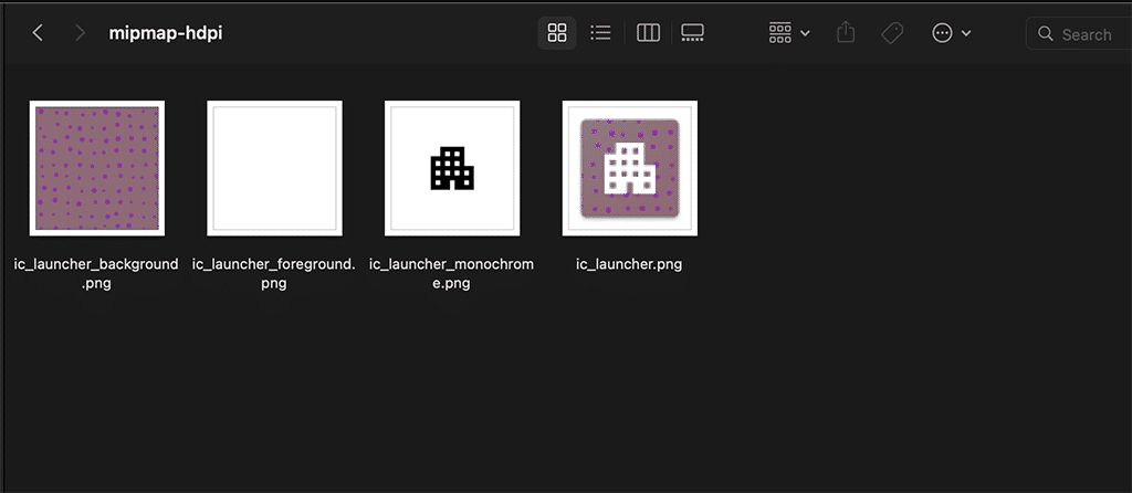 mipmap-hdpi folder content