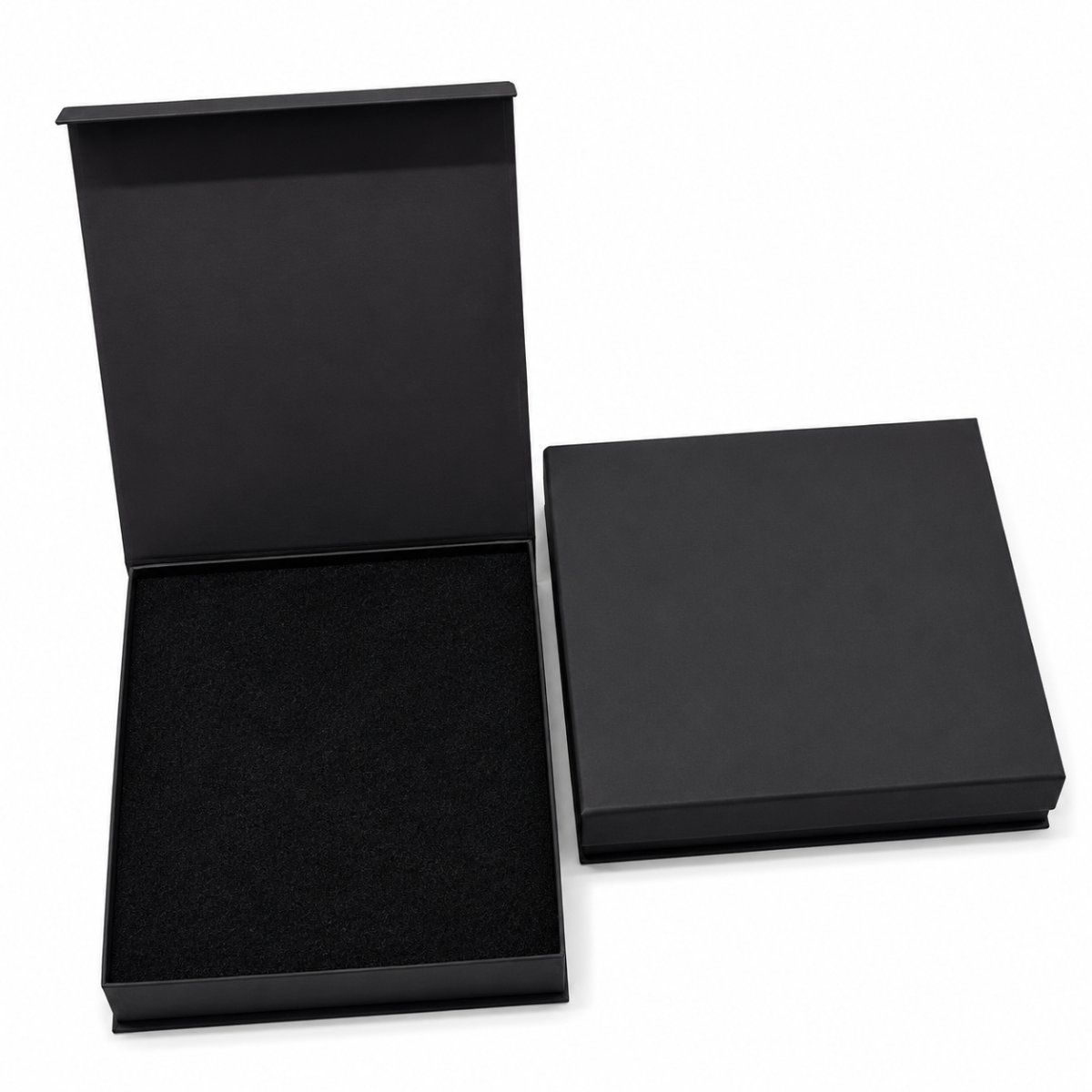 Big Necklace Box with Magnetic file ( Four Flap) in custom colour — back view | custom rigid jewellery box, Jaipur