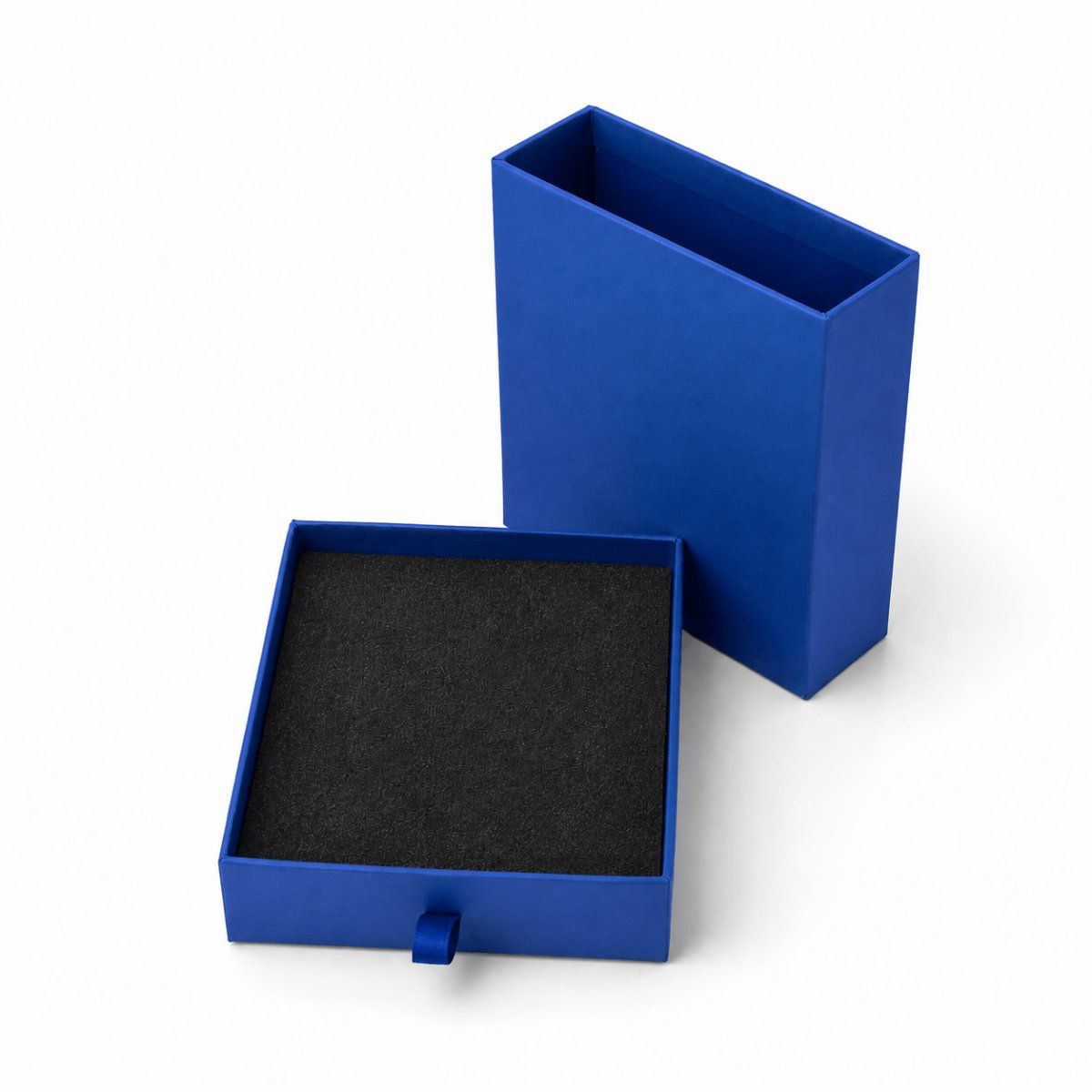 Pendant Set Box Drawer in custom colour — side view | custom rigid jewellery box, Jaipur