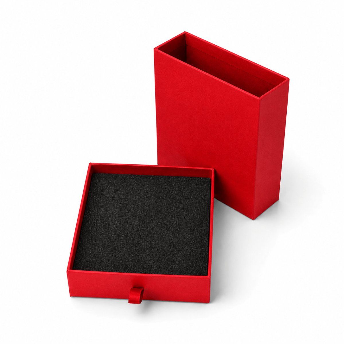 Pendant Set Box Drawer in custom colour — back view | custom rigid jewellery box, Jaipur