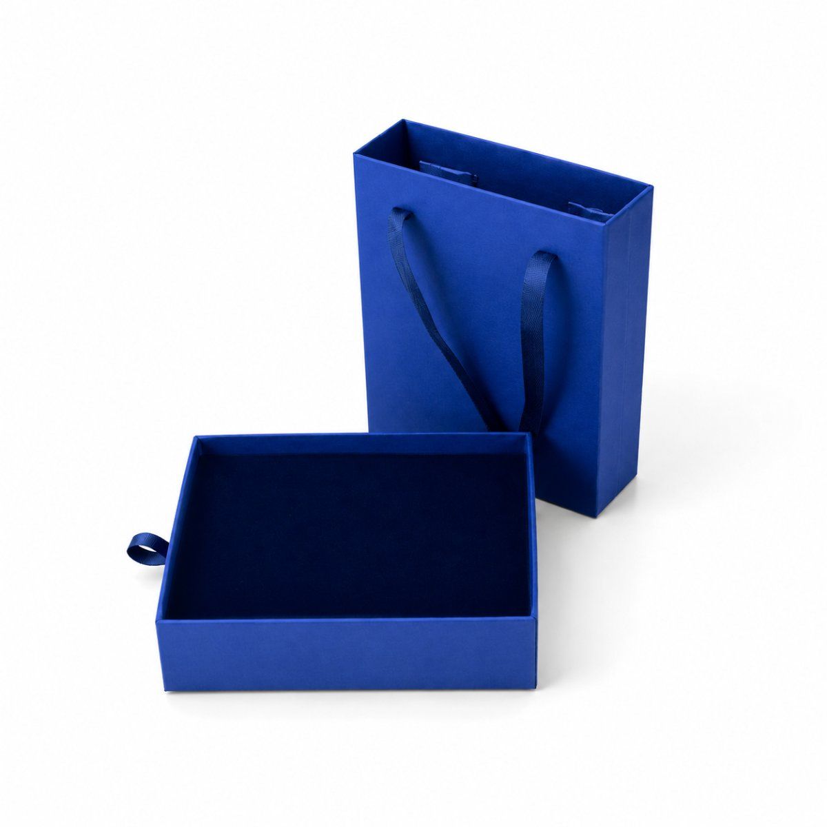 Pendant Set Box Drawer with Handle in custom colour — detail view | custom rigid jewellery box, Jaipur