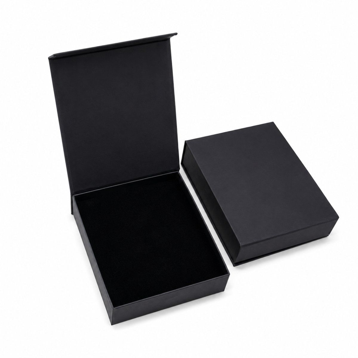 Pendant Set Box with Magnetic file ( Three Flap) in custom colour — side view | custom rigid jewellery box, Jaipur