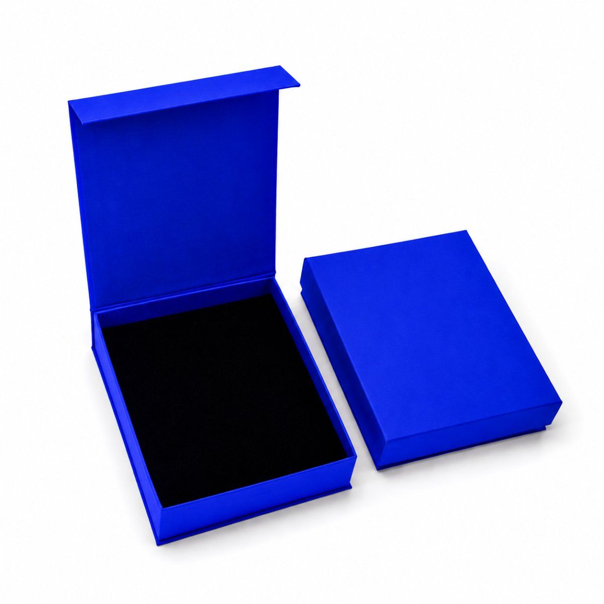 Pendant Set Box with Magnetic file ( Four Flap) in custom colour — back view | custom rigid jewellery box, Jaipur