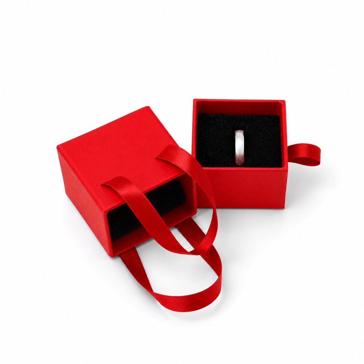 Ring Box Drawer with Handle in custom colour — side view | custom rigid jewellery box, Jaipur