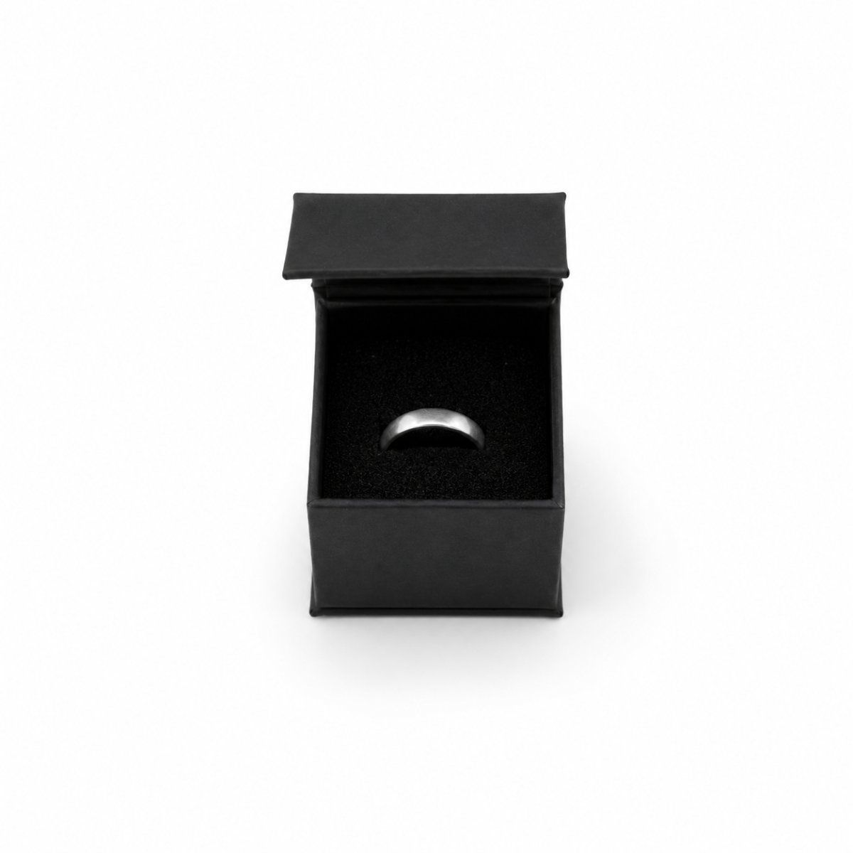 Ring Box with Magnetic file (Four Flap) in custom colour — side view | custom rigid jewellery box, Jaipur