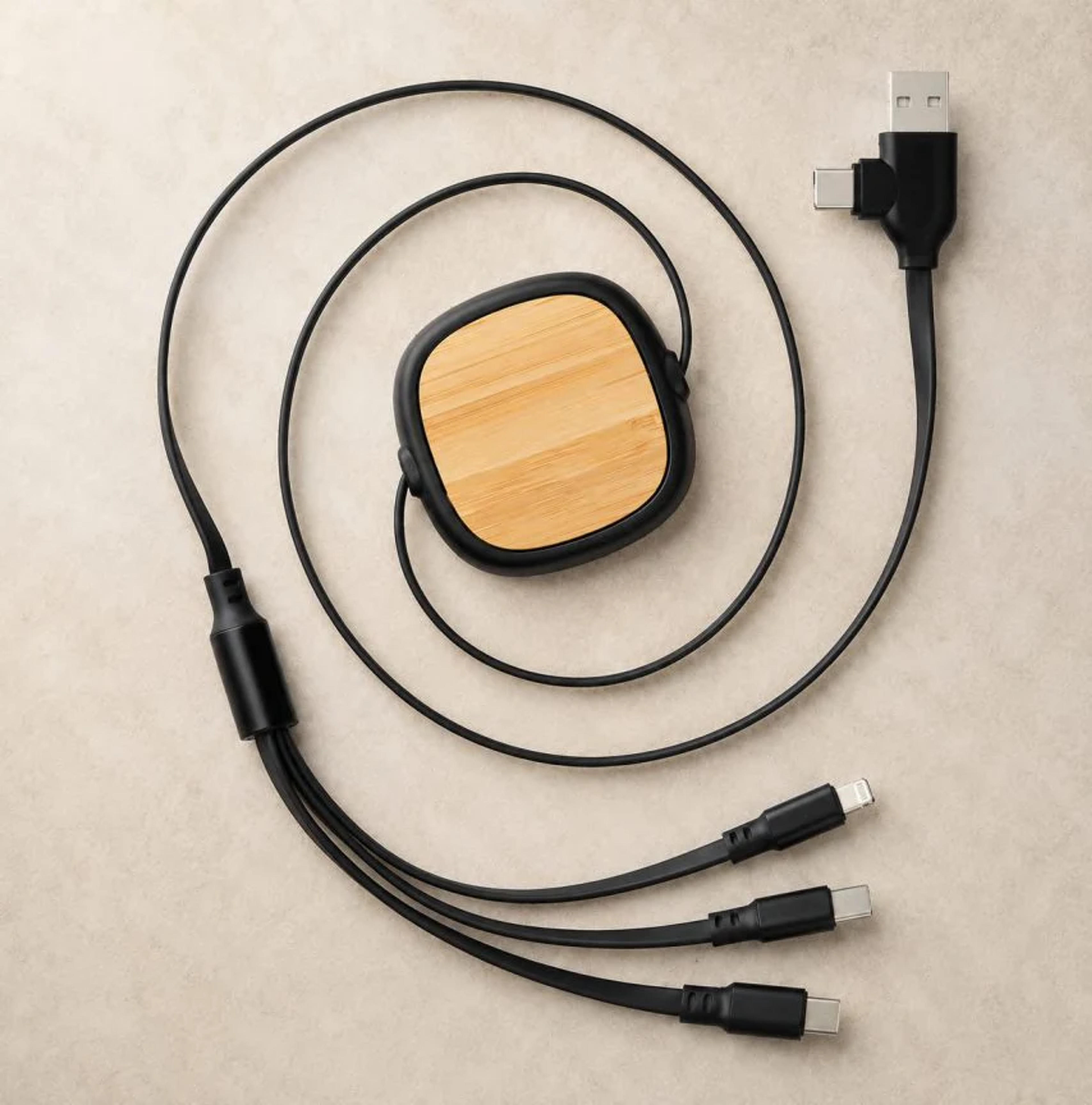Bamboo Extendable C Type Cable