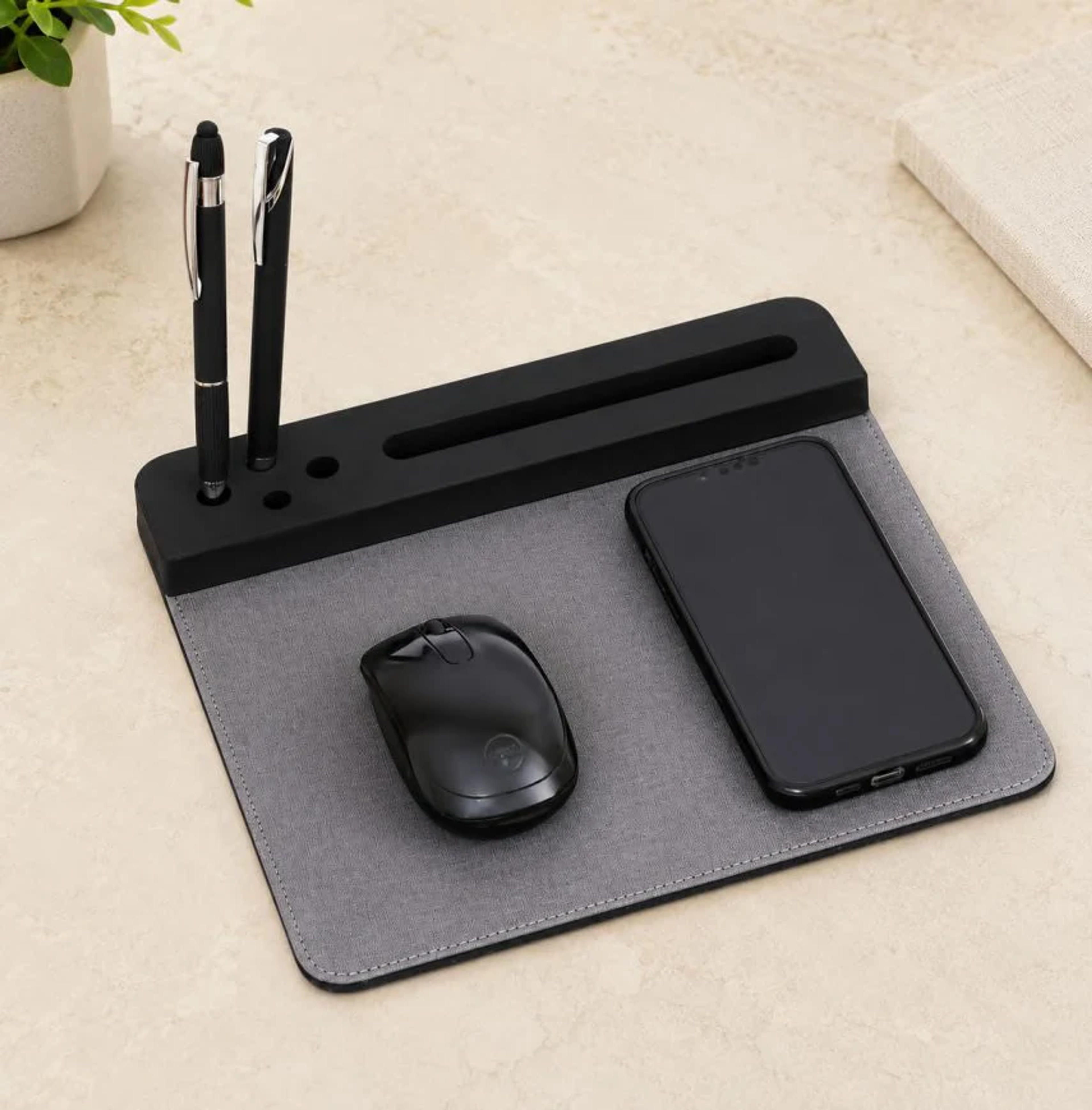 Wireless Mousepad cum Pen Stand
