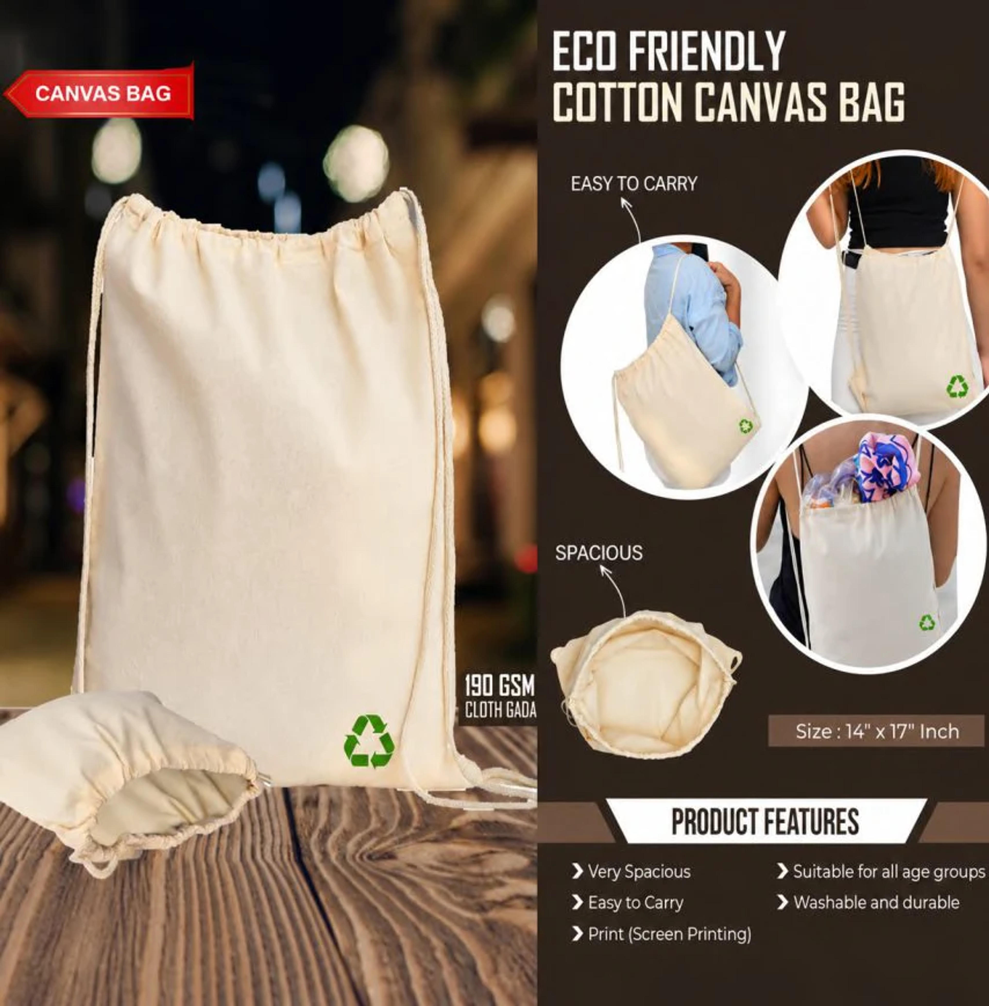 Canvas String Bag