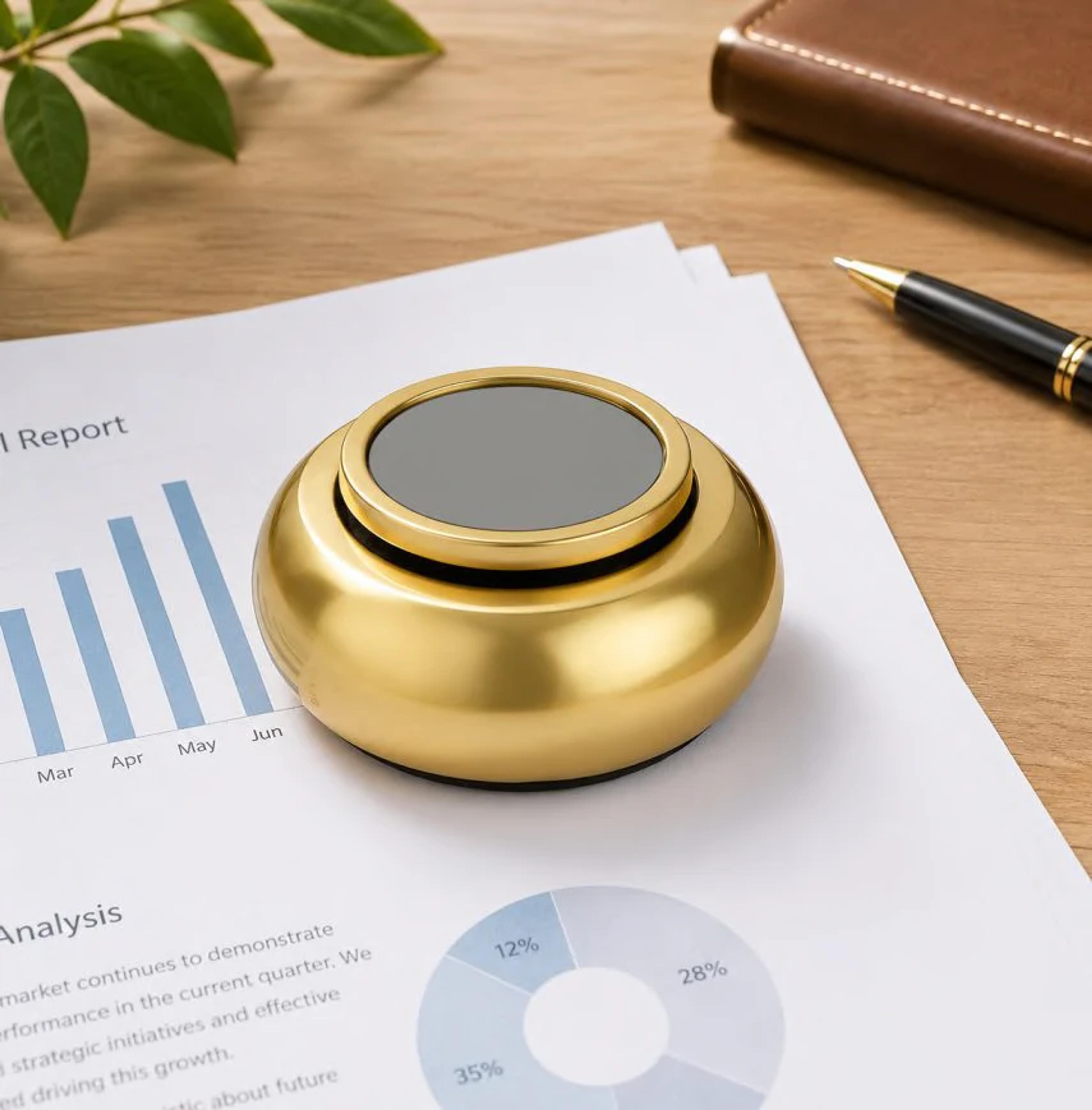 Revolving Metal Paper Weight