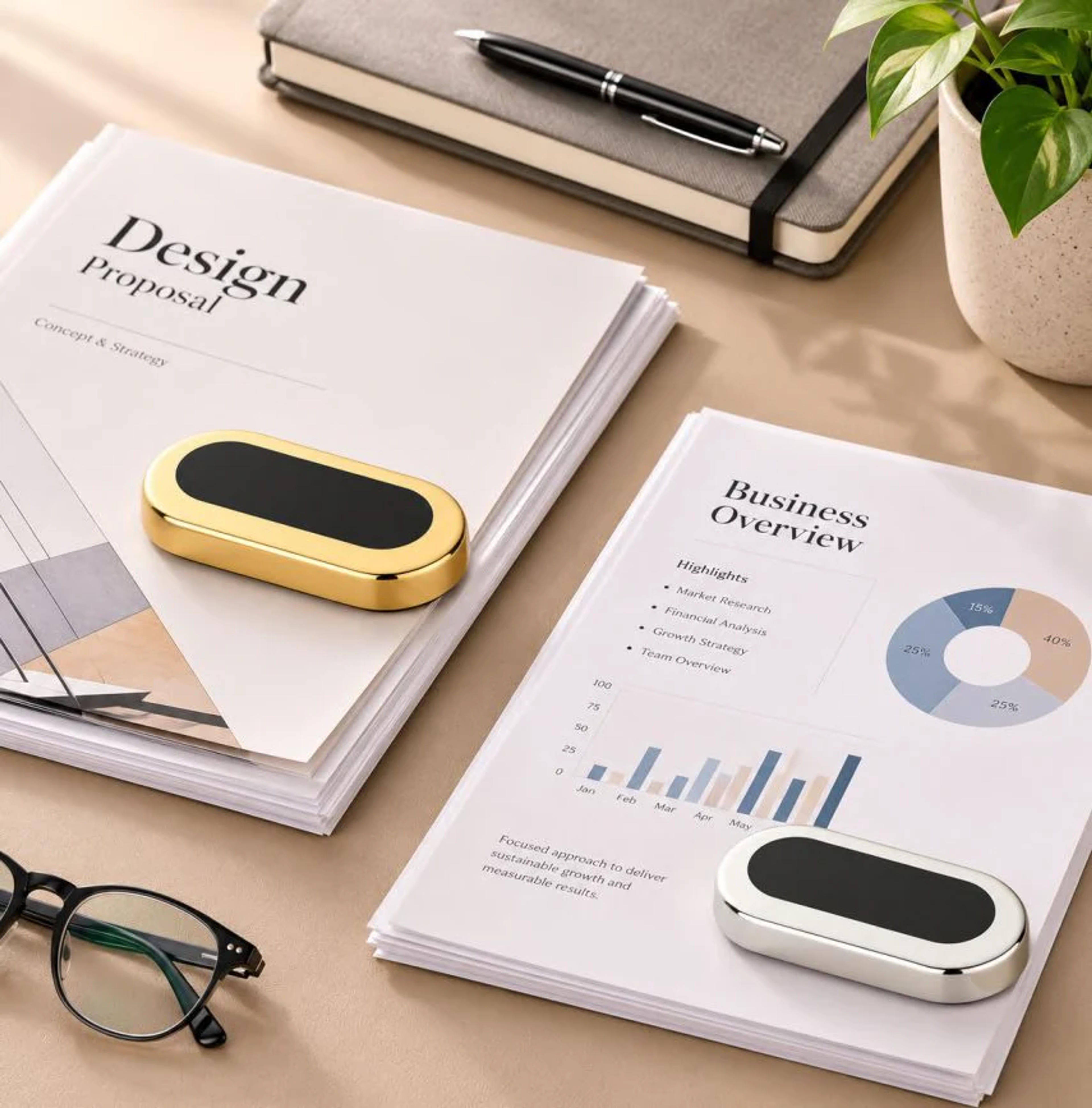 Oval Paper Weight — Office Essentials corporate gift