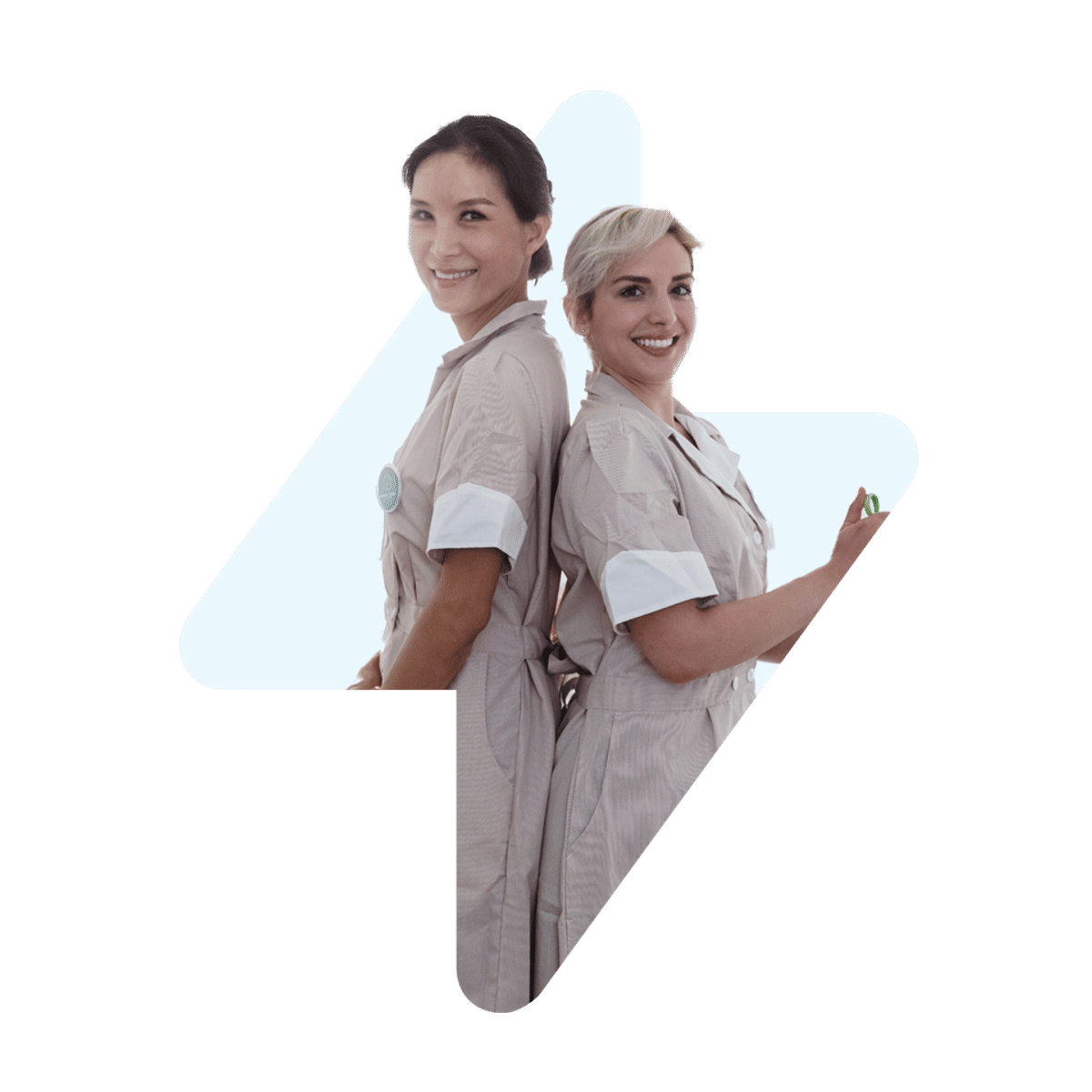 Our Hero Image containing 2 cleaning ladies