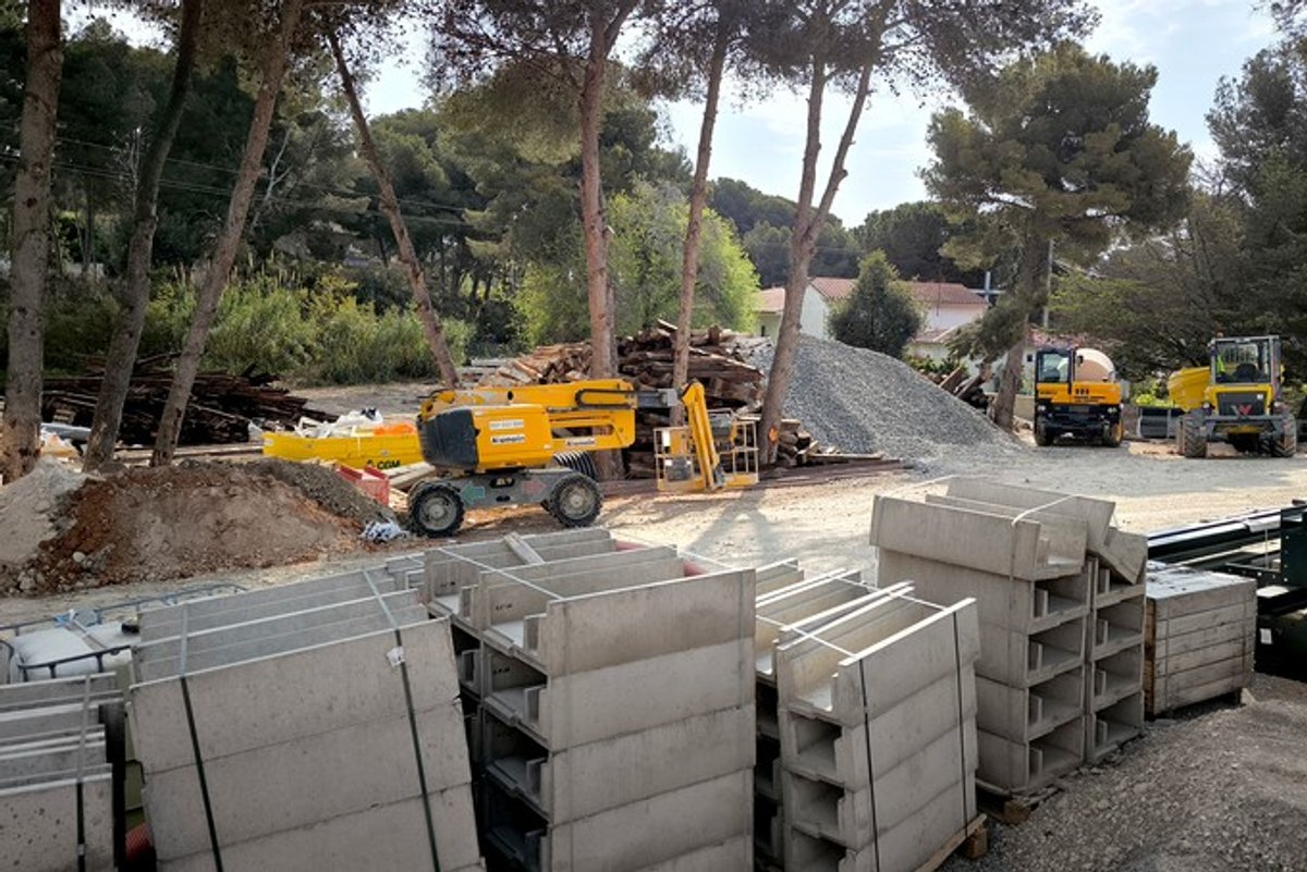 Obres del túnel de Berà