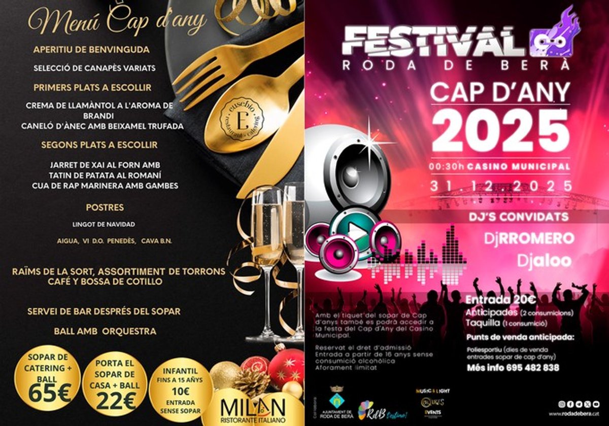 Sopar i Festival de Cap d'Any