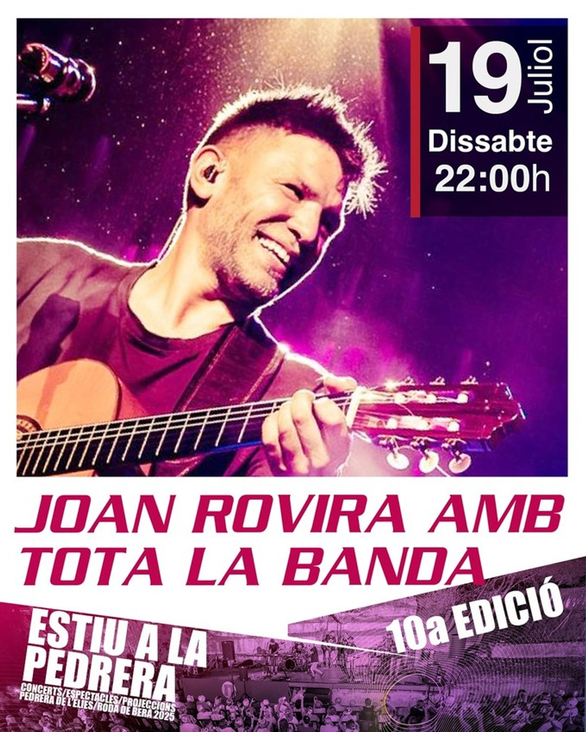 Joan Rovira amb tota la banda