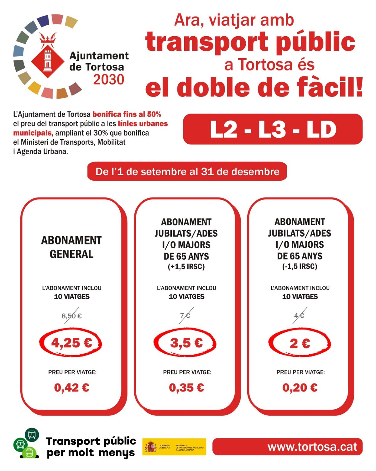 abonament autobus Tortosa