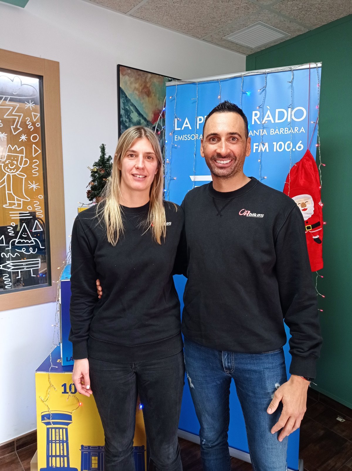 Míriam Vallès i Oscar Romero d'OR Bikes - Tere Giné Llaveria, La Plana Ràdio