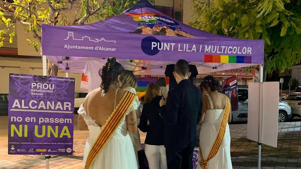 Punt lila i multicolor - AvantEbre