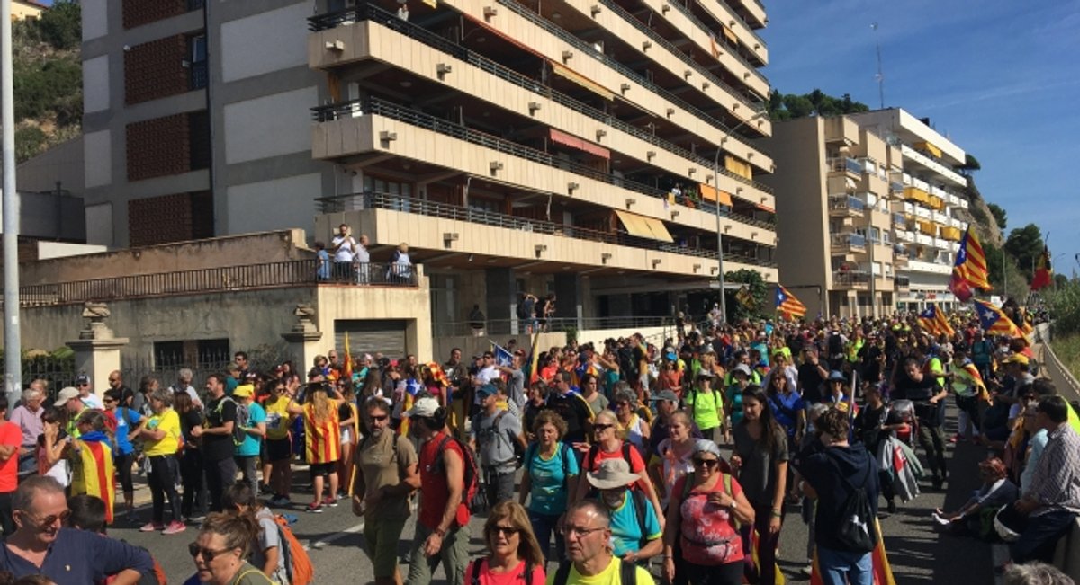 La Marxa per la Llibertat ha arribat avui a Arenys de Mar
